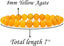 Natural Yellow Agate Gemstone 8mm Round Beads Stretch Bracelet 7inch Unisex