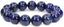 Natural Dyed Lapis Lazuli Gemstones Healing Power Elastic Stretch 14mm Beads Beaded Bracelet 7inch Mens