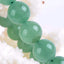 Angelstones Natural Green Aventurine Gemstone 10mm Round Beads Stretch Bracelet 7 Inch Unisex