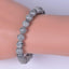 Natural Black Lace Jasper Gemstone 8mm Round Beads Stretch Bracelet 7 Inch Unisex