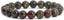 Natural Dragon Blood Jasper Gemstone 10mm Round Beads Stretch Bracelet 7 Inch Unisex