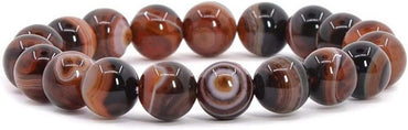 Dream Agate Gemstone 10mm Round Beads Stretch Bracelet 7 Inch Unisex