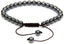 Natural Black Hematite Gemstone 6mm Round Beads Adjustable Bracelet 7inch Unisex