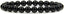 Natural AA Grade Black Agate Gemstone 8mm Round Beads Stretch Bracelet 7inch Unisex
