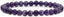 Natural African Amethyst Gemstone 6mm Round Beads Stretch Bracelet 7inch Unisex