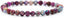 Angelstones Natural Purple Blue Sea Sediment Jasper Gemstone 6mm Round Beads Stretch Bracelet 7inch Unisex