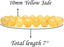 Angelstones Natural Yellow Jade Genuine Semi-Precious Gemstones Healing 10mm Beaded Stretch Bracelet 7inch Unisex