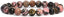 Natural Matrix Rhodonite Gemstone 8mm Round Beads Stretch Bracelet 7 Inch Unisex