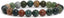 Natural Multicolor Indian Agate Gemstone 8mm Round Beads Stretch Bracelet 7inch Unisex