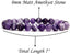 Matt African Amethyst Gem Semi Precious Gemstone 8mm Ball Beads Stretch Bracelet 7inch Unisex