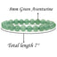 Angelstones Handmade Natural Green Aventurine Healing Gemstone 8mm Round Beads Stretch Crystal Bracelet 7 Inch Unisex
