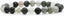 Natural Green Rutilated Quartz Gemstone 8mm Round Beads Stretch Bracelet 7inch Unisex