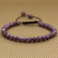 Natural A Grade Lepidolite Lithium Mica Gemstone 6mm Round Beads Adjustable Bracelet 7inch Unisex