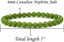 Angelstones Natural Canadian Nephrite Jade Gemstone 6mm Round Beads Stretch Bracelet 7inch Unisex