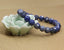 A Grade Faceted Dumortierite Gem Semi Precious Gemstone 8mm Ball Beads Stretch Bracelet 7inch Unisex