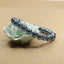 Natural Aqua Blue Aura Clear Quartz Handmade Gemstone 8mm Round Beads Elastic Bracelet 7inch Unisex