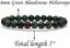 Natural Green Bloodstone Heliotrope Gemstone 8mm Round Beads Stretch Bracelet 7inch Unisex
