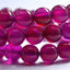 Angelstones Rose Agate Gemstone 8mm Round Beads Stretch Bracelet 7inch