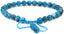 Natural Blue Apatite Gemstone 6mm Round Beads Adjustable Bracelet 7inch Unisex