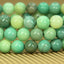 Natural Green Chrysoprase Gemstone 6mm Round Beads Stretch Bracelet 7inch Unisex