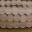 Natural Matte Rose Quartz Gemstone 6mm Round Beads Stretch Bracelet 7inch Unisex
