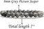 Natural Gray Picture Jasper Gemstone 8mm Ball Beads Stretch Bracelet 7inch Unisex