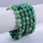 Natural Green Chrysoprase Gemstone 8mm Round Beads Stretch Bracelet 7inch Unisex