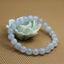 Natural Aquamarine Gemstone 8mm Round Beads Stretch Bracelet 7inch Unisex