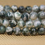 Natural Tree Agate Gemstone 8mm Round Beads Stretch Bracelet 7inch Unisex