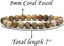 Natural Coral Fossil Gemstone 8mm Round Beads Stretch Bracelet 7inch Unisex