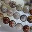 Natural Mexican Lace Agate Gemstone 6mm Round Beads Stretch Bracelet 6.5inch Unisex