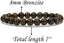 Natural Bronzite Gemstone 8mm Round Beads Stretch Bracelet 7inch Unisex