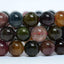 Natural Multi-Color Tourmaline Gemstone 10mm Round Beads Stretch Bracelet 7 Inch Unisex