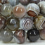 Natural AA Botswana Agate Gemstones Healing Power Elastic Stretch 14mm Beads Beaded Bracelet 7inch Mens