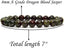 Natural A Grade Dragon Blood Jasper Gemstone 8mm Round Beads Stretch Bracelet 7inch Unisex