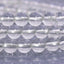 Natural Clear Quartz Gemstone 6mm Round Beads Stretch Bracelet 6.5inch