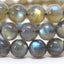 Angelstones Natural A Grade Labradorite Gemstone 10mm Round Beads Stretch Bracelet 7 Inch Unisex