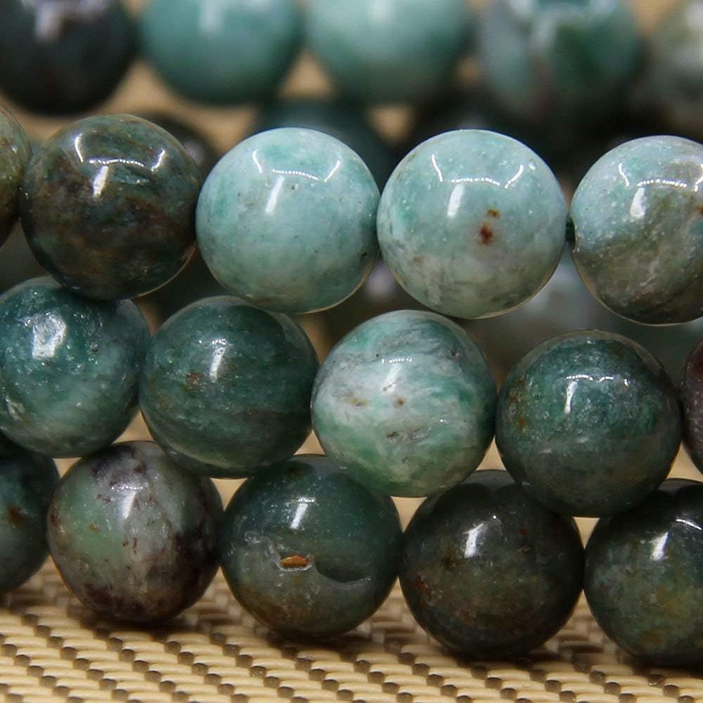 Natural Australian Blood Jasper Gemstone 8mm Round Beads Stretch Bracelet 7inch Unisex