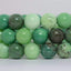 Angelstones Natural Green Chrysoprase Gemstone 10mm Round Beads Stretch Bracelet 7 Inch Unisex