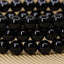 Natural AA Grade Black Agate Gemstone 8mm Round Beads Stretch Bracelet 7inch Unisex