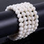 Angelstones Natural Buffalo Bone Gemstone 8mm Round Beads Stretch Bracelet 7 Inch Unisex