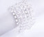 Angelstones Natural A Grade White Crystal Gemstone 6mm Ball Beads Stretch Bracelet 7inch Unisex