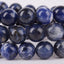 Natural Blue Sodalite Gemstone 10mm Round Beads Stretch Bracelet 7inch Unisex