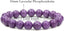 Angelstones Natural A Grade Lavendar Phosphosiderite Gemstones Healing 10mm Round Beads Elastic Stretch Beaded Bracelet 7inch Unisex