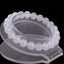 Natural White Quartz Gemstone 8mm Round Beads Stretch Bracelet 7 Inch Unisex