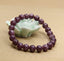 Natural Lepidolite Lithium Mica Gemstone 10mm Round Beads Stretch Bracelet 7 Inch Unisex