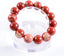 Natural AA Red Jasper Gemstones Healing Power Elastic Stretch 14mm Beads Beaded Bracelet 7inch Mens