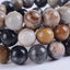 Natural Picasso Jasper Gemstone 10mm Round Beads Stretch Bracelet 7inch Unisex