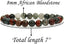 Natural African Bloodstone Gemstone 8mm Round Beads Stretch Bracelet 7inch Unisex