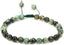Angelstones Handmade Gemstone 6mm African Turquoise Round Beads Adjustable Braided Macrame Tassels Chakra Reiki Bracelets 7-9 inch Unisex